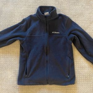 Grey Columbia polar fleece coat (kids medium)